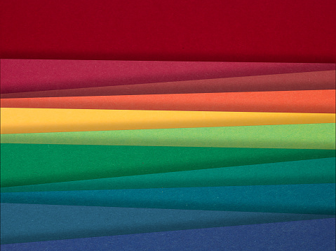 Abstract paper background made from colour cardboard.
