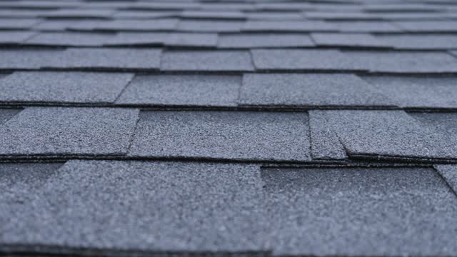 Soft Roof Texture. Flexible Shingles Close-Up