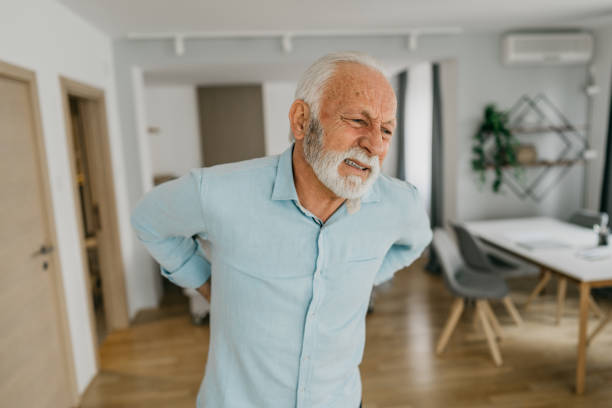istock Senior Man Suffering From Neck Pain 1305675647