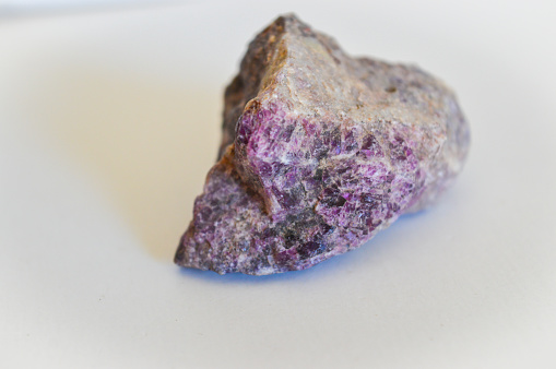 Purple tourmaline on collection