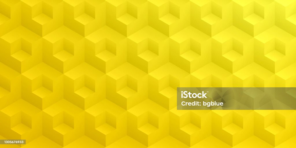 Abstract Yellow Background Geometric Texture Stock Illustration ...