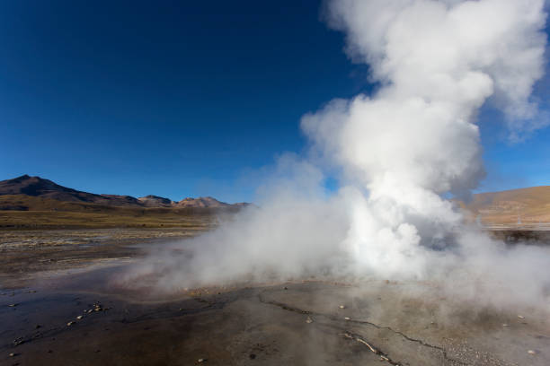 istock View of geyser el Tatio 1305680368