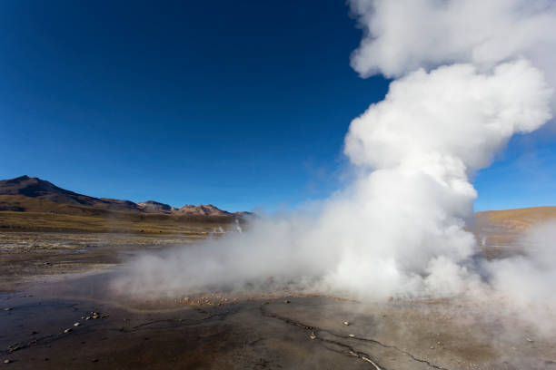istock View of geyser el Tatio 1305680847