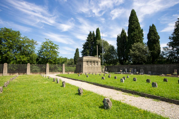 istock Crespi d'Adda cemetery, Italy 1305687743