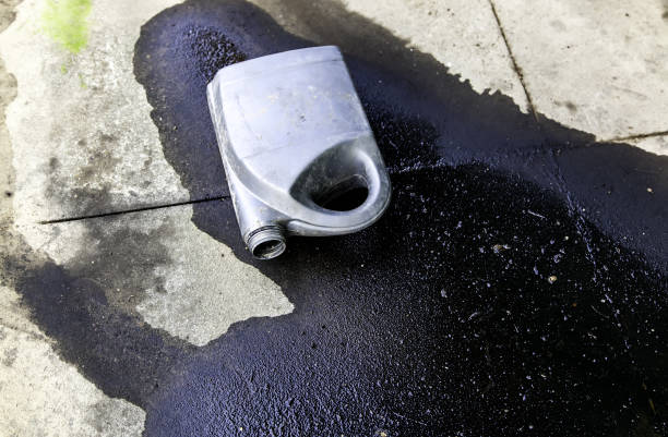 istock Industrial waste oil container 1305691415