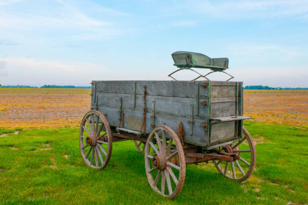 istock Old Antique Freight Wagon-Howard County, Indiana 1305691632