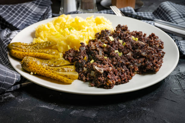 istock Tasty Silesian black pudding. 1305691882