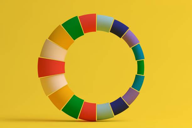 istock Abstract balance colorful geometric shapes 1305695244