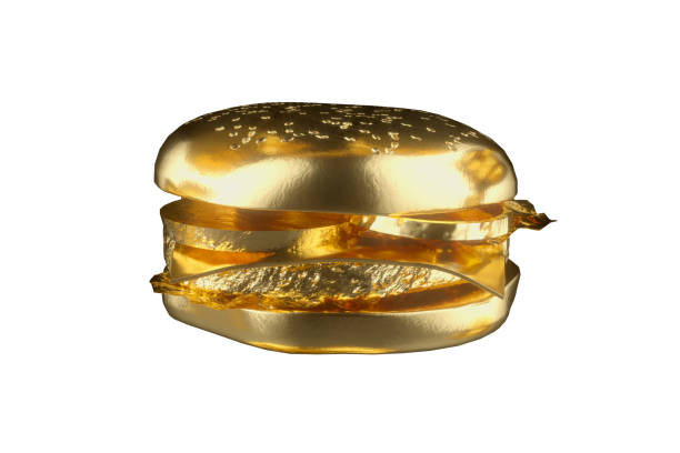 istock gold  burger food, delivery fast food, hamburger  render 3d 1305700210