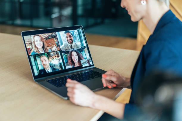 istock Business team in video conference 1305709469
