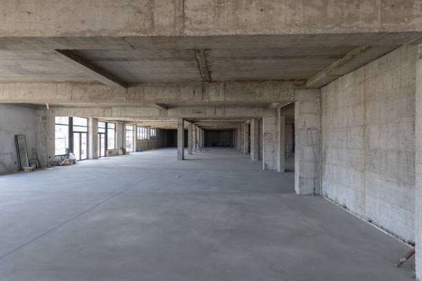 istock Construction site of office building 1305710386