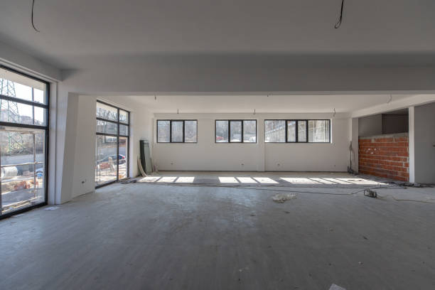 istock Interior construction site of office building 1305710409