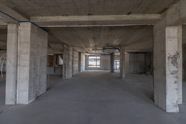 istock Interior construction site of office building 1305710430