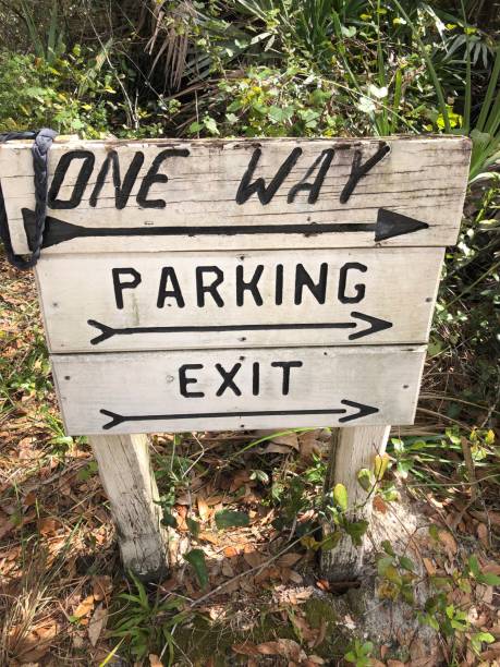 istock Directional sign at a Florida campground 1305723825