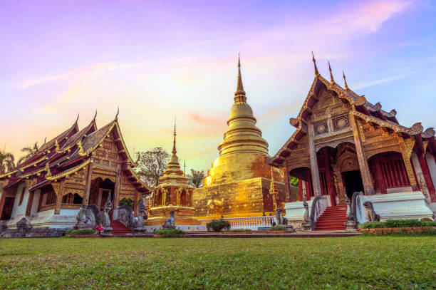 istock Wat Phra Singh temple in Chiang Mai, Thailand 1305740454