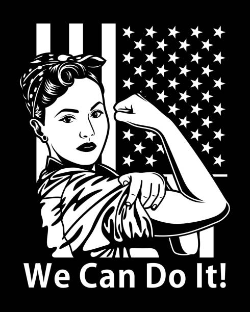 Vintage We Can Do It Poster Vector Illustration - Illustration vectorielle