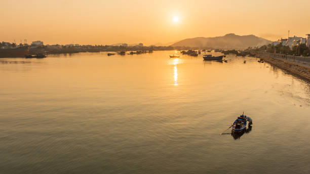 istock Sunrise on Nha Trang River 1305742837