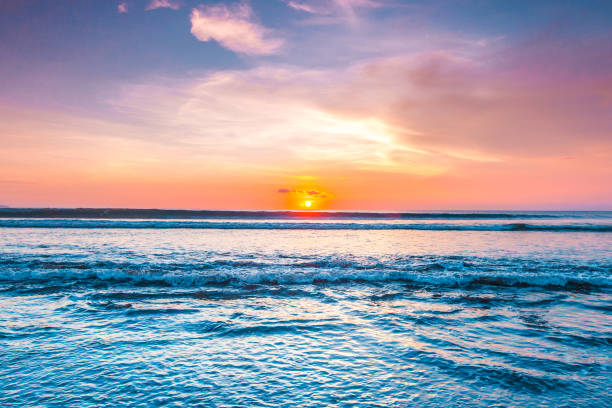 istock Amazing sunset from Bali beach 1305763738
