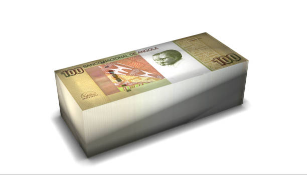 istock Angola 100 Kwanza Banknotes Money Stack on White Background 1305768555