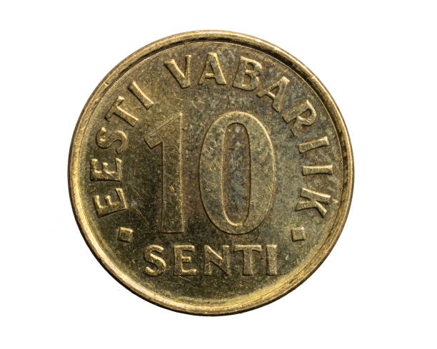 istock Estonia ten senti coin on white isolated background 1305769254