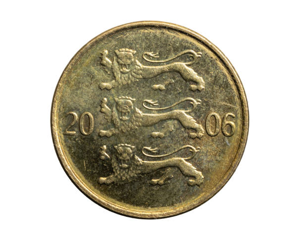 istock Estonia ten senti coin on white isolated background 1305769256