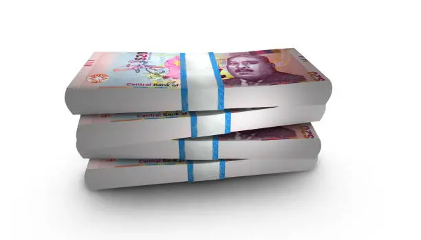 Photo of 3D Stack Banknote of Bahamas 20 Dollars Money