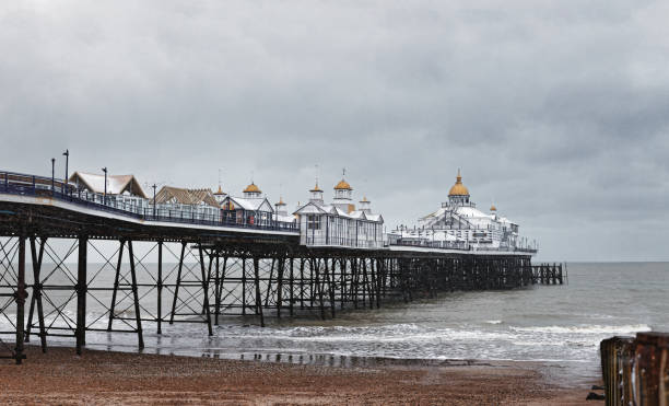 istock Eastbourne Pier on a snowy day 1305779686