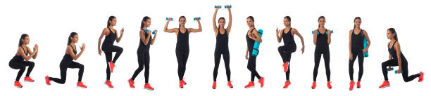 istock Fitness girl doing workout 1305782824