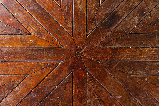 Decorative wooden flooring.