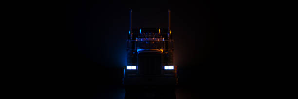 istock white heavy truck. 3d rendering 1305788786