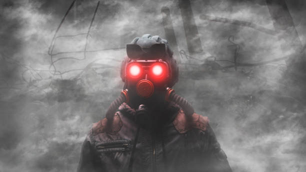 istock Post apocalypse sole survivor man. 1305790857