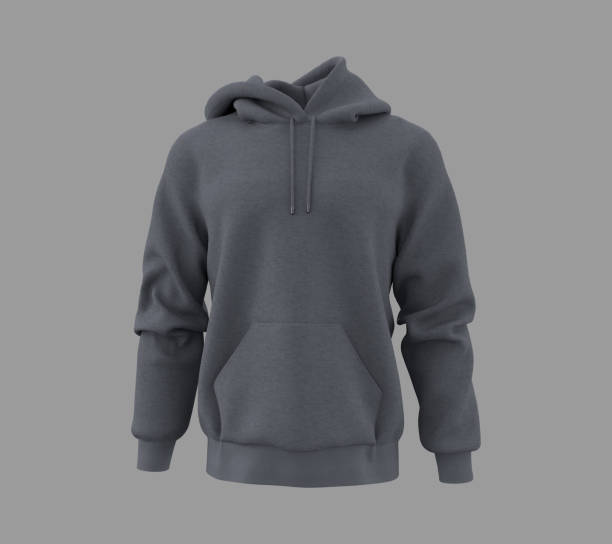 istock Blank hooded sweatshirt mockup for print in front view 1305793512