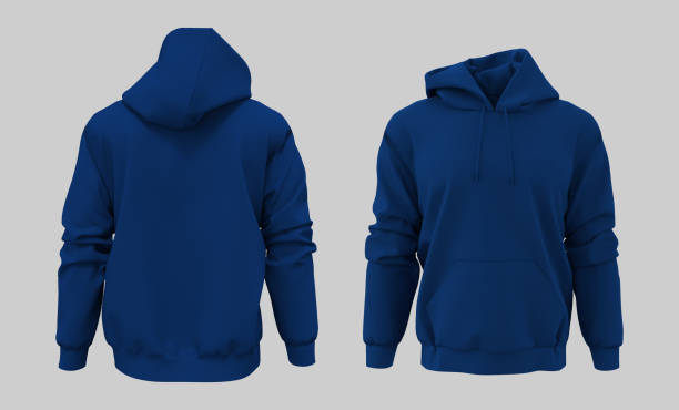 Blank hooded sweatshirt mockup for print, isolated on white background Blank hooded sweatshirt mockup for print, isolated on white background, 3d rendering, 3d illustration hooded shirt stock pictures, royalty-free photos & images