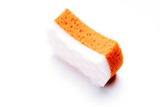 istock bath sponge isolated on white background. tool for personal body care cut out. hygiene concept 1305793779