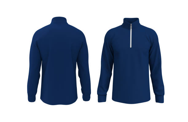 istock Blank tracktop polo shirt mockup, track side and back views 1305794064