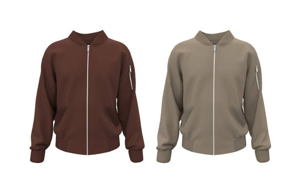 istock Bomber jacket mockup, design presentation for print 1305795181
