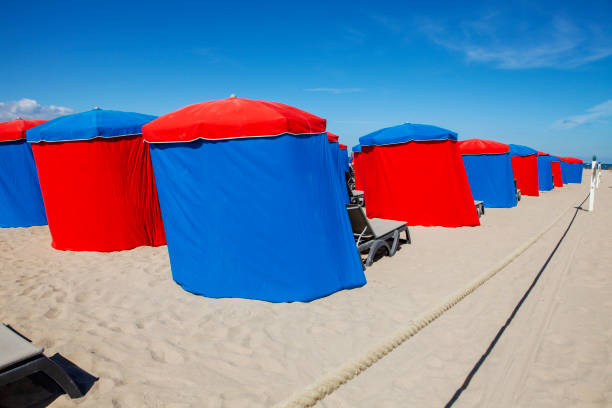 istock umbrellas of Deauville beach 1305800528