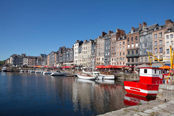 istock honfleur harbor and boats 1305801140
