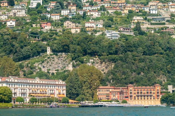 Villa d'Este in Cernobbio on Lake Como, Italy. This is a five star hotel on the shores of Lake Como.