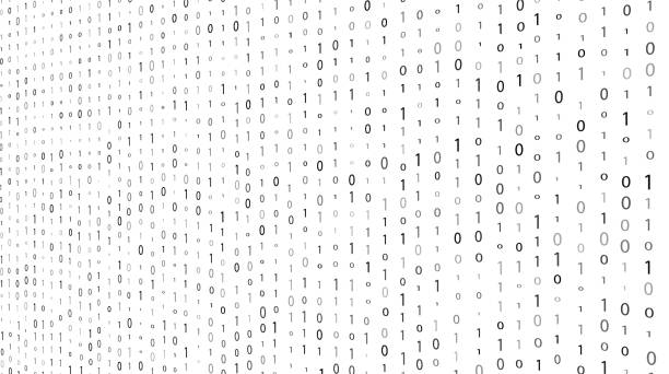 istock Matrix black background. Vector stock illustration for banner, card or poster 1305805737