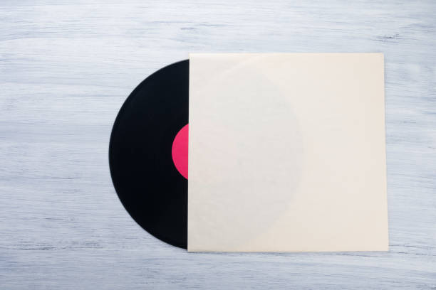 istock on a light gray background is a vinyl record in a paper envelope 1305811276