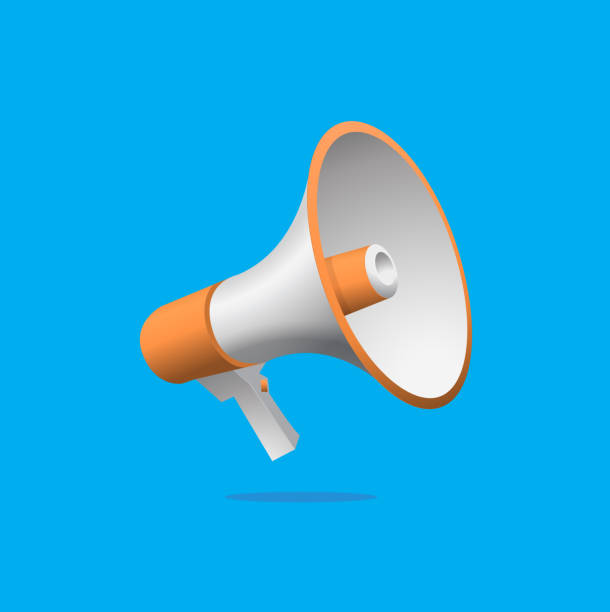 istock Orange megaphone icon design. Spread your voice and messages. Vector illustration. 1305816154