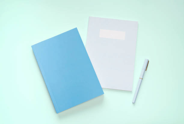 istock flat lay book and stationery 1305821563