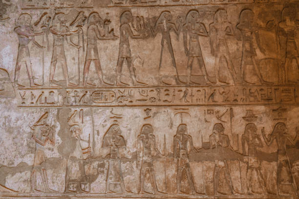 istock Hieroglyphs in Luxor temple 1305822855