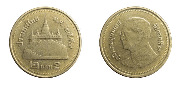 istock Thailand two cheats a coin on a white isolated background 1305823375