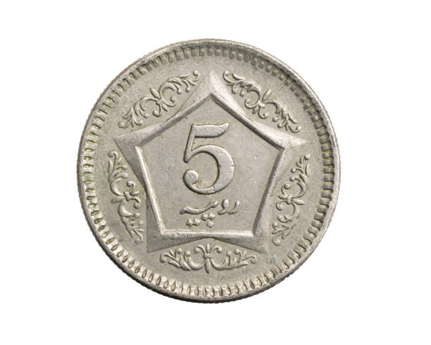 istock Pakistan five rupee coin on a white isolated background 1305823455