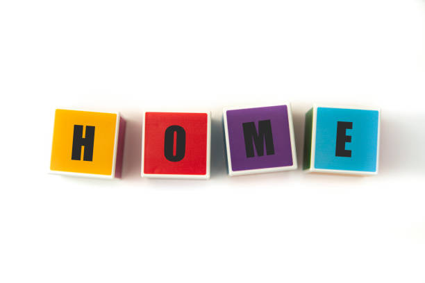 istock Home written on toy blocks 1305827150