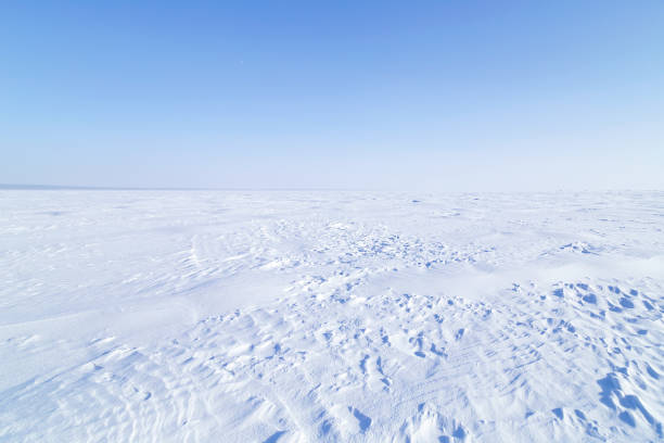 istock Snowy landscape on a clear winter day 1305828232