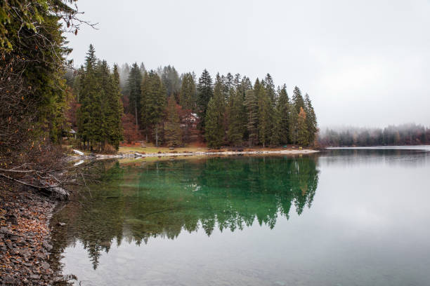 istock beautiful calm lake in mountains 1305831777