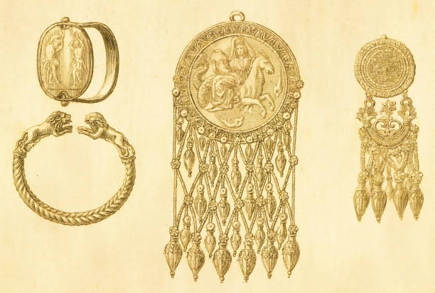アート・デザイン・音楽 A Golden Legacy: Ancient Jewelry 780+ Ancient Greek Jewelry Stock Illustrations, Royalty-Free